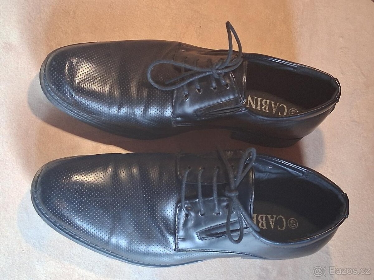 Černé kožené boty vel. 40 - 3