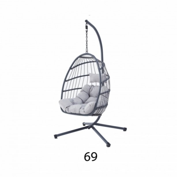 Závěsné křeslo (houpačka) šedá barva - 3