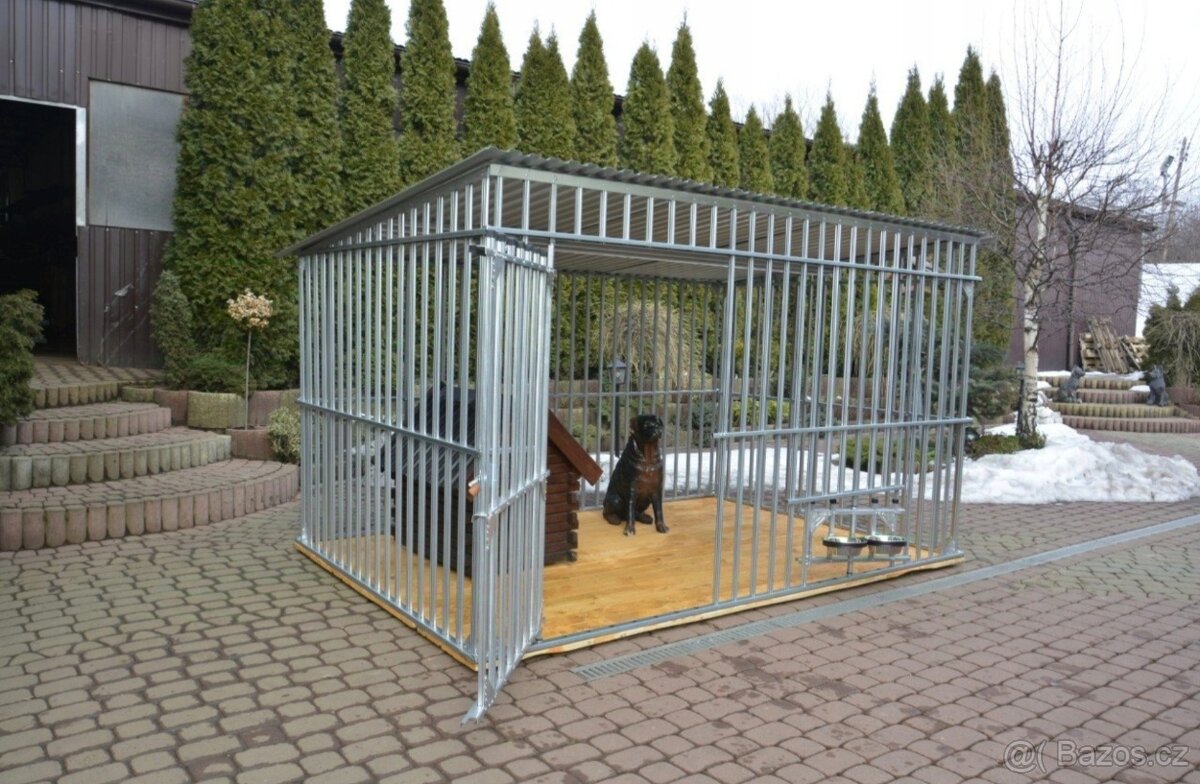 Kotec AZOR 3x2 m z žárově zinkovaných uzavřených nesvařovaný - 3