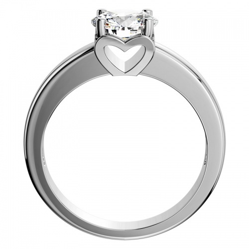 Stříbrný prstýnek se zirkonem - 3