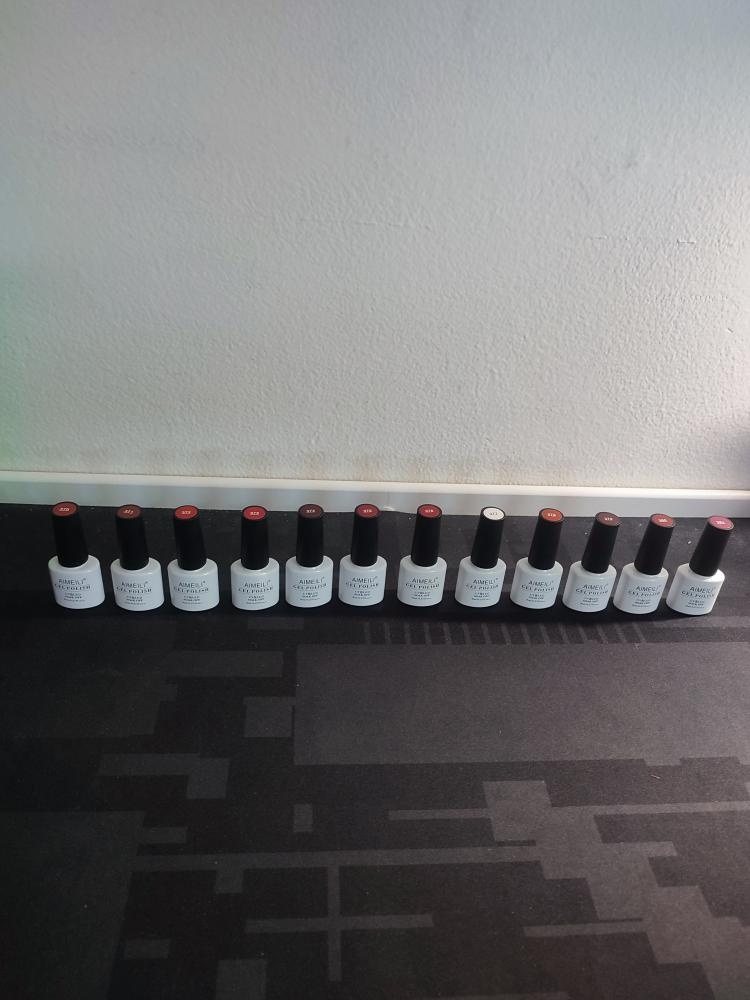 Sada 12 ks laků na nehty pro UV lampy (odstíny 370-381) - 3