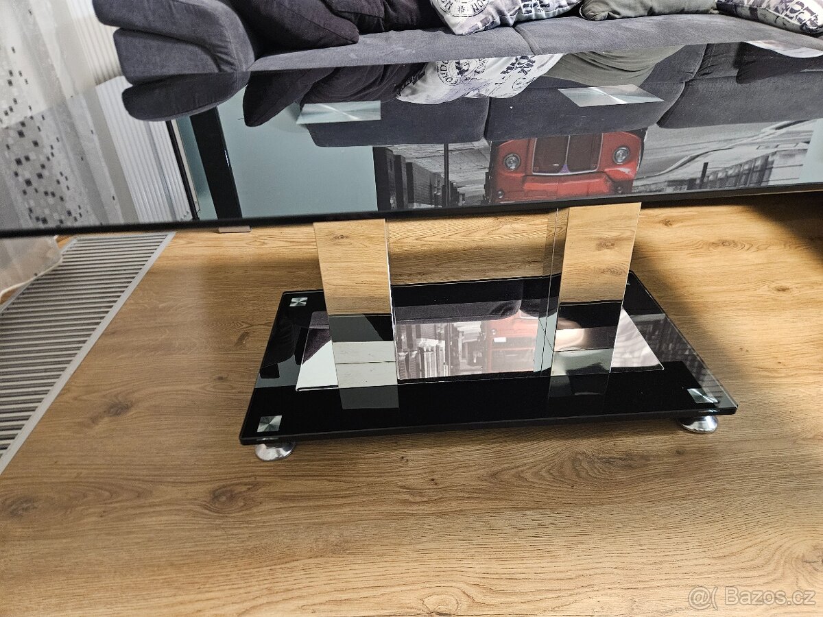 Konferenční stolek skleněný 120x70cm - 3