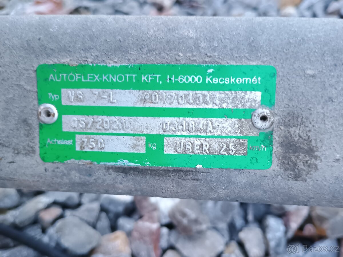Nebržděná naprava knott VG 7-L 750kg - 3