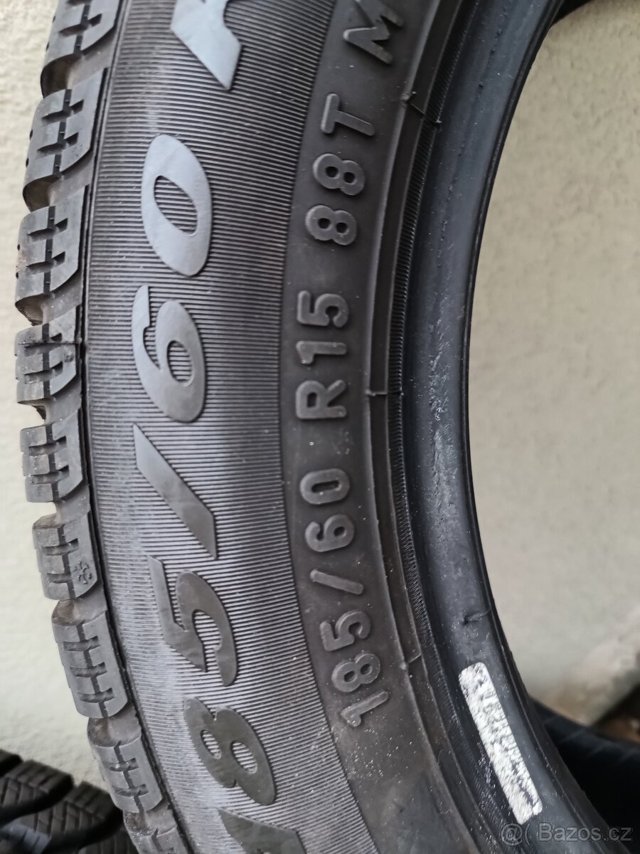 185/60/15 zimní pneu PIRELLI 8mm - 3