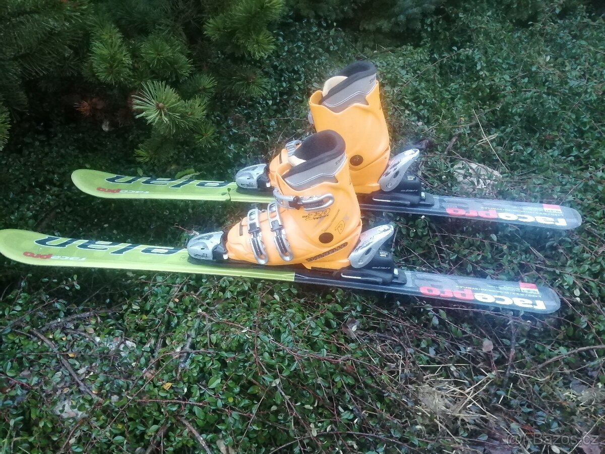 lyže 120 + lyžáky 23 - 3
