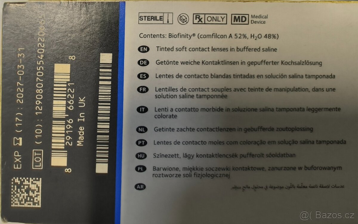 Kontaktní čočky Biofinity CooperVision - 3