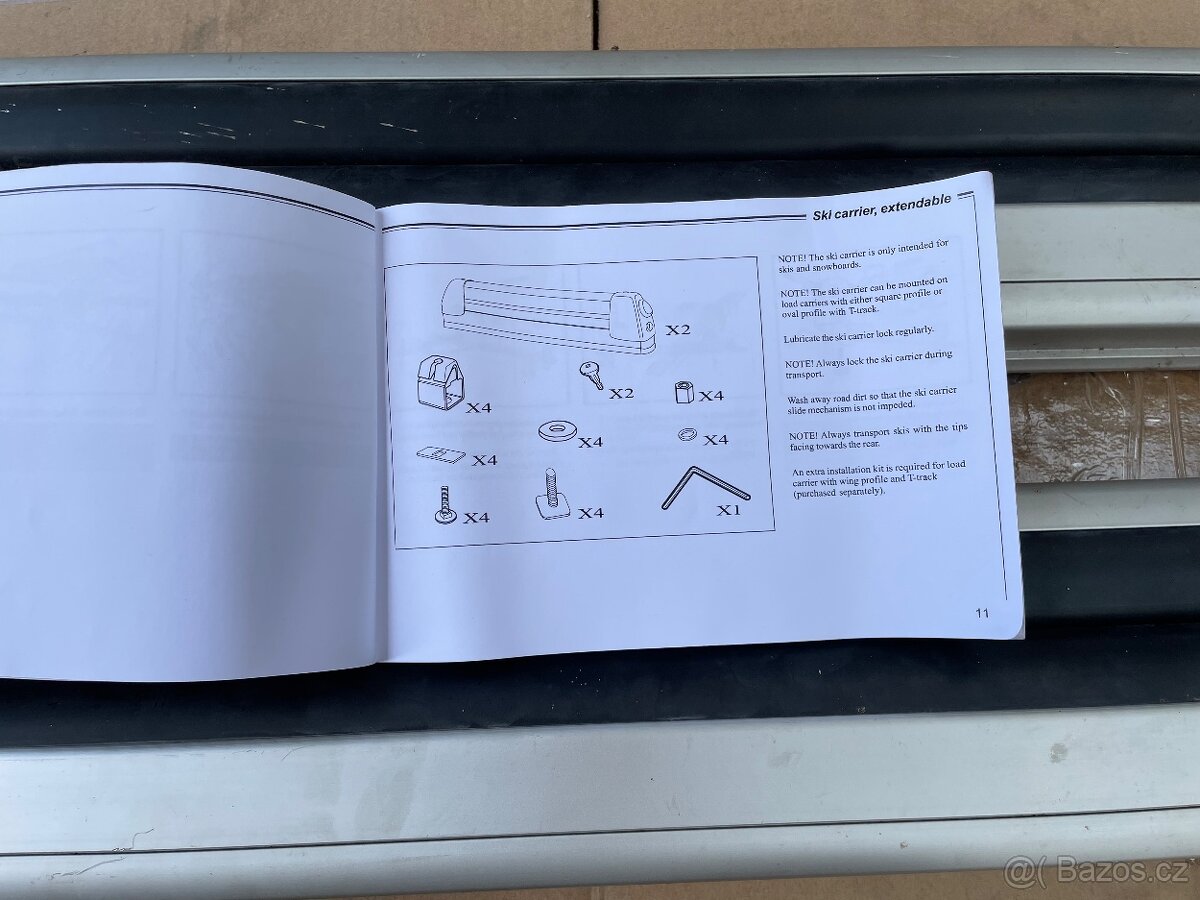 Držáky lyží Volvo originál - 3