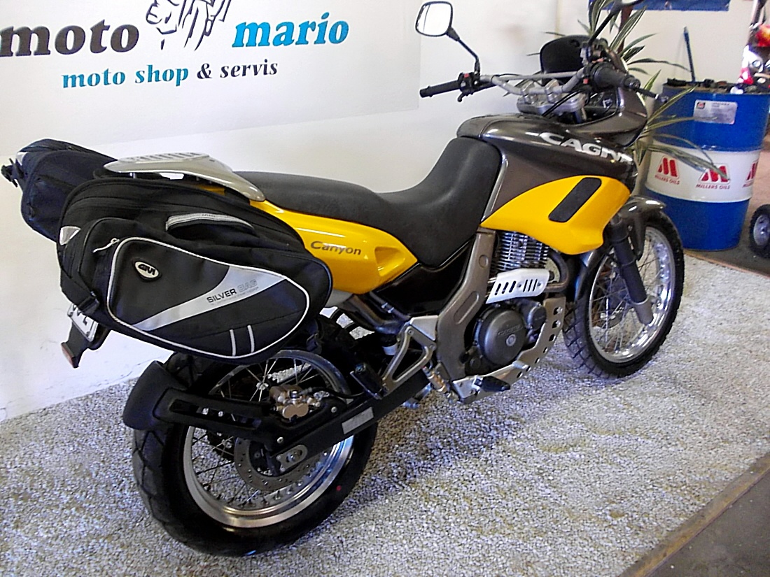 Enduro Cagiva Canyon 500 pouhých 14.tis.KM Výrobní STAV