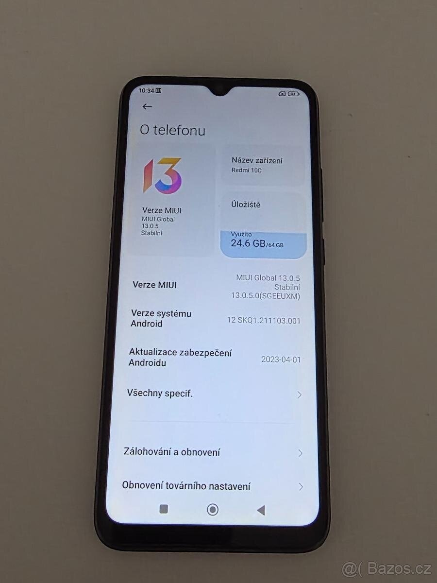 Mobilní telefon Xiaomi Redmi 10C 64/5GB - 3