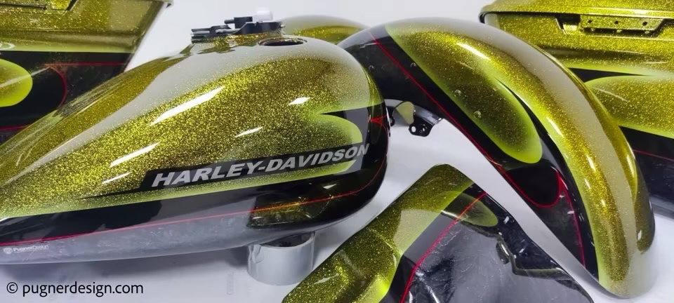 Harley-Davidson Road King – CVO Paint Set – HardCandy Yellow - 3