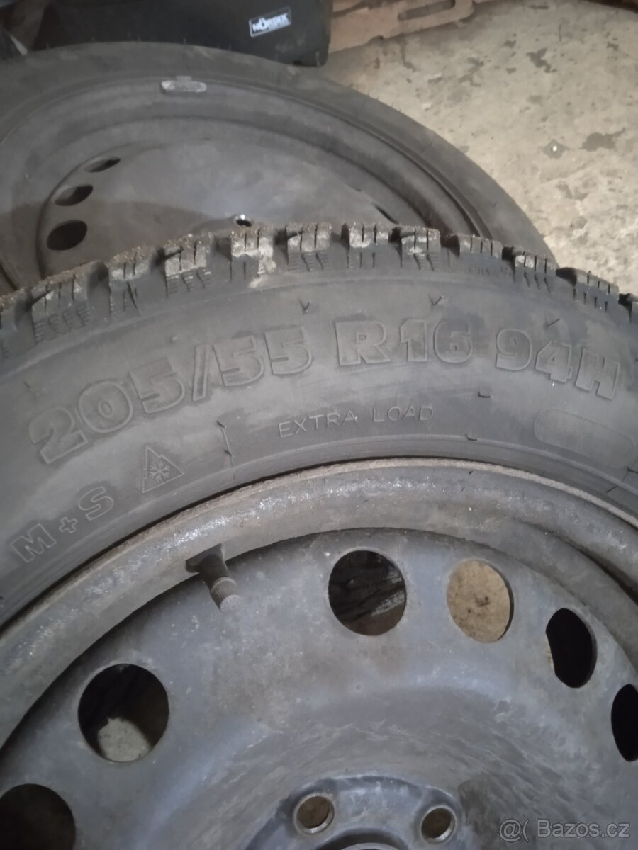 Zimní gumy sada Opel 205/55/16 5x110 - 3
