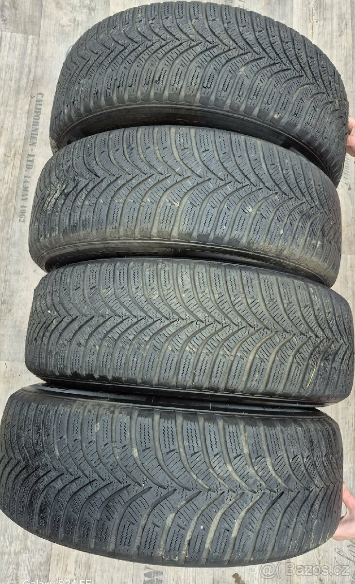 Zimní kola 195/65 R15 – Hankook + plechové disky 4×100 - 3