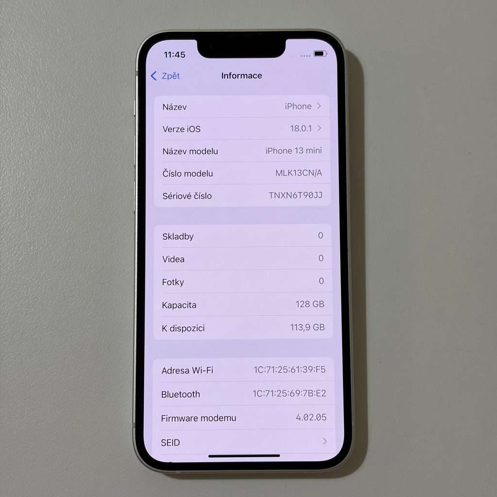 Prodám iPhone 13 mini 128 GB bílý - 3