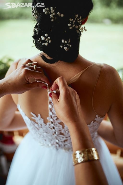 Krásné svatební boho šaty - 3