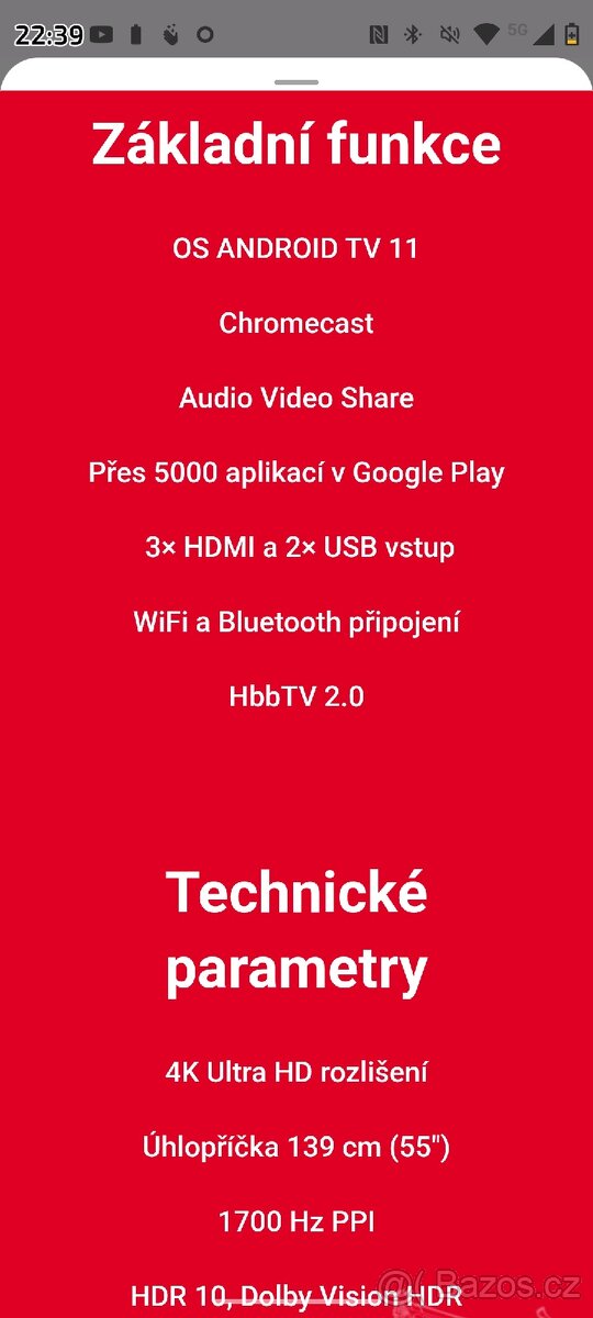 Televize JVC 55 " - 3