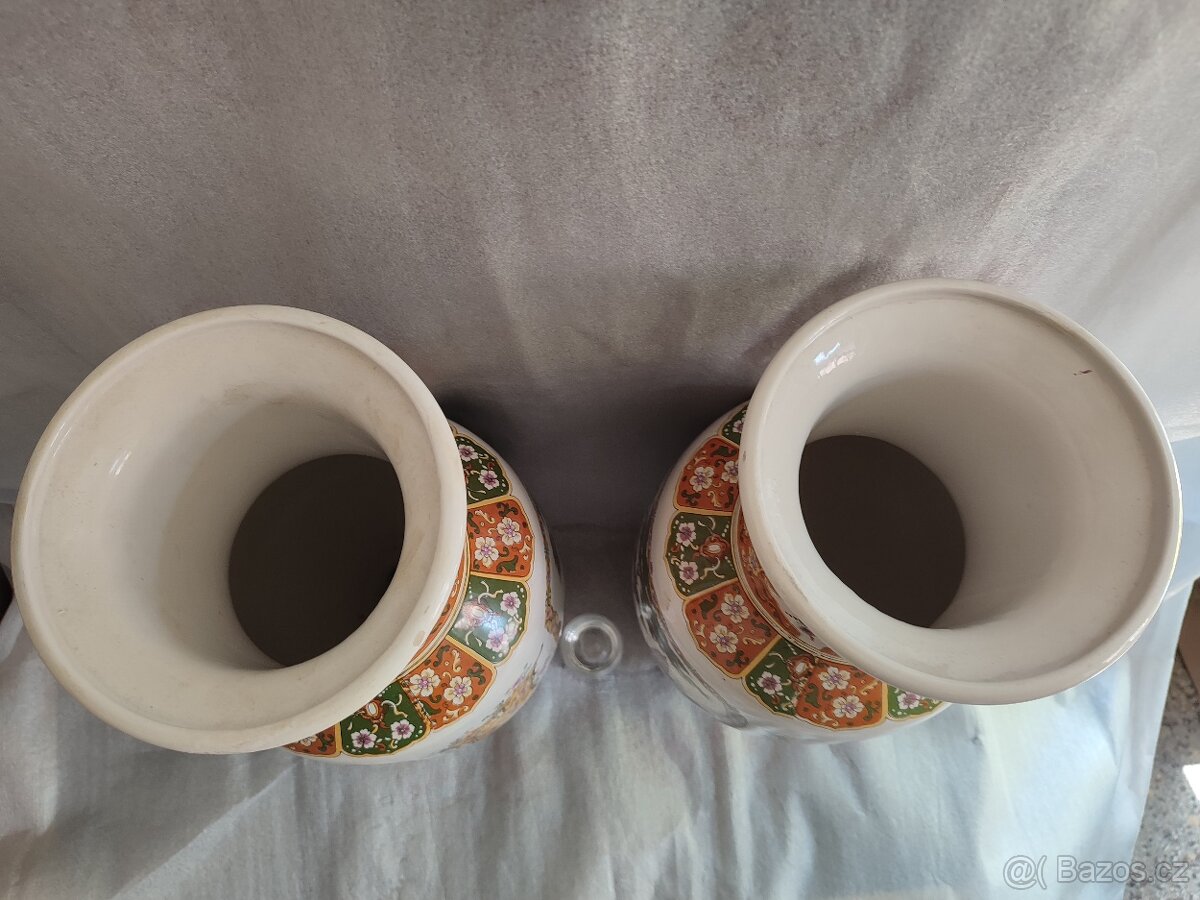 Velké Japonské starožitné vázy - 3