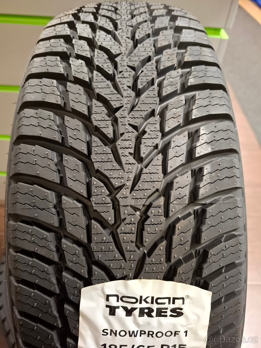 Nové zimní pneu Nokian Snowproof 1 - 185/65 R15 4ks - 3