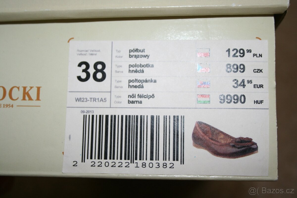 baleríny kožené 38 - 3