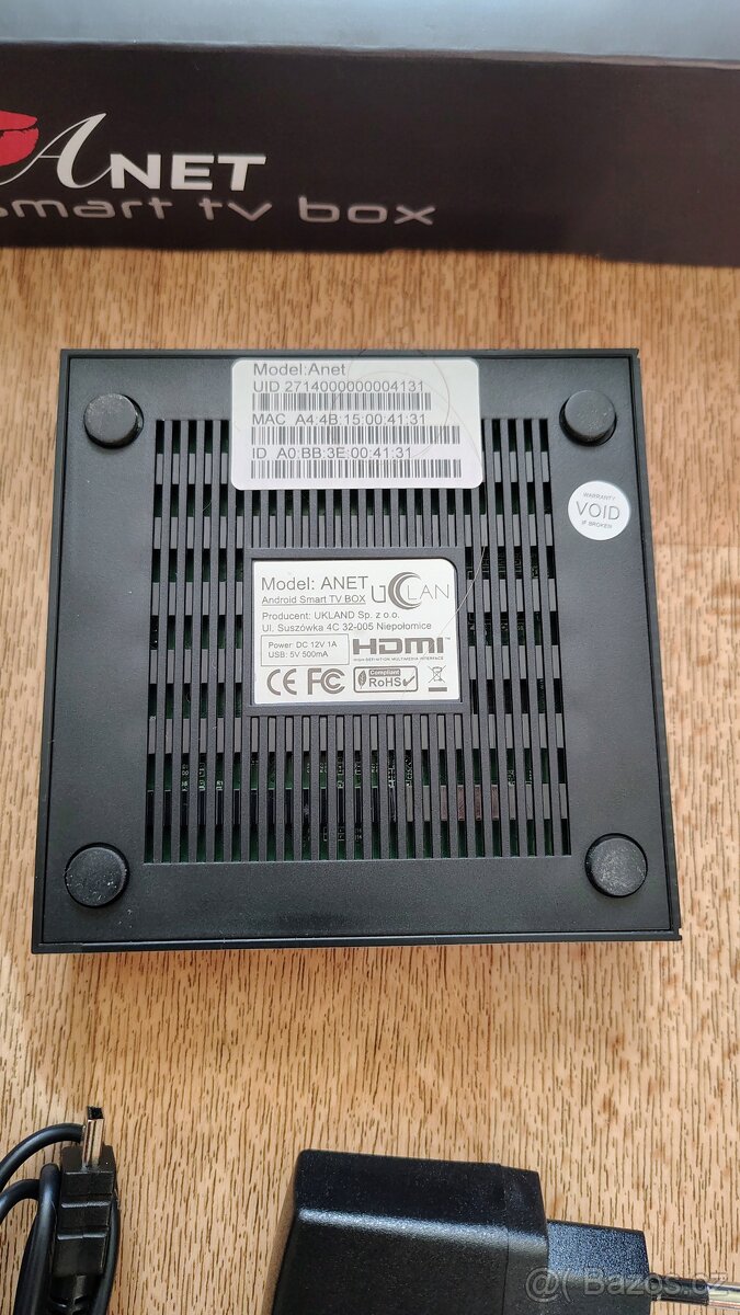 Prodám Android box Uclan Anet - 3