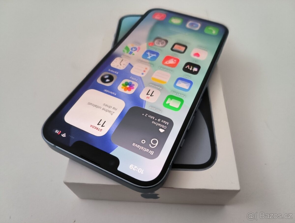 apple iphone 14 128gb Blue 100% Batéria - 3