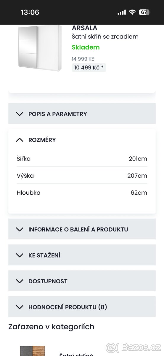 Šatní skříň Arsala - 3