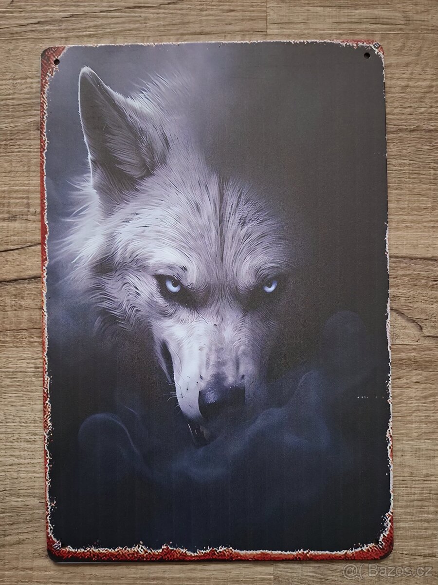 Plechová cedule 20x30cm černobílá - 3