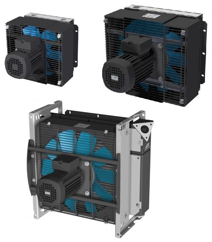 Vzduchový chladič oleje, ventilátory, termostat - 3