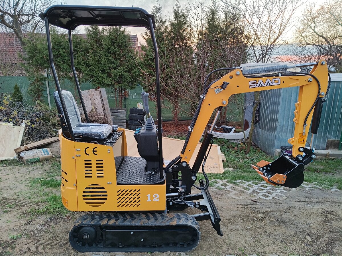 Minibagr, rypadlo 1.2T - 3