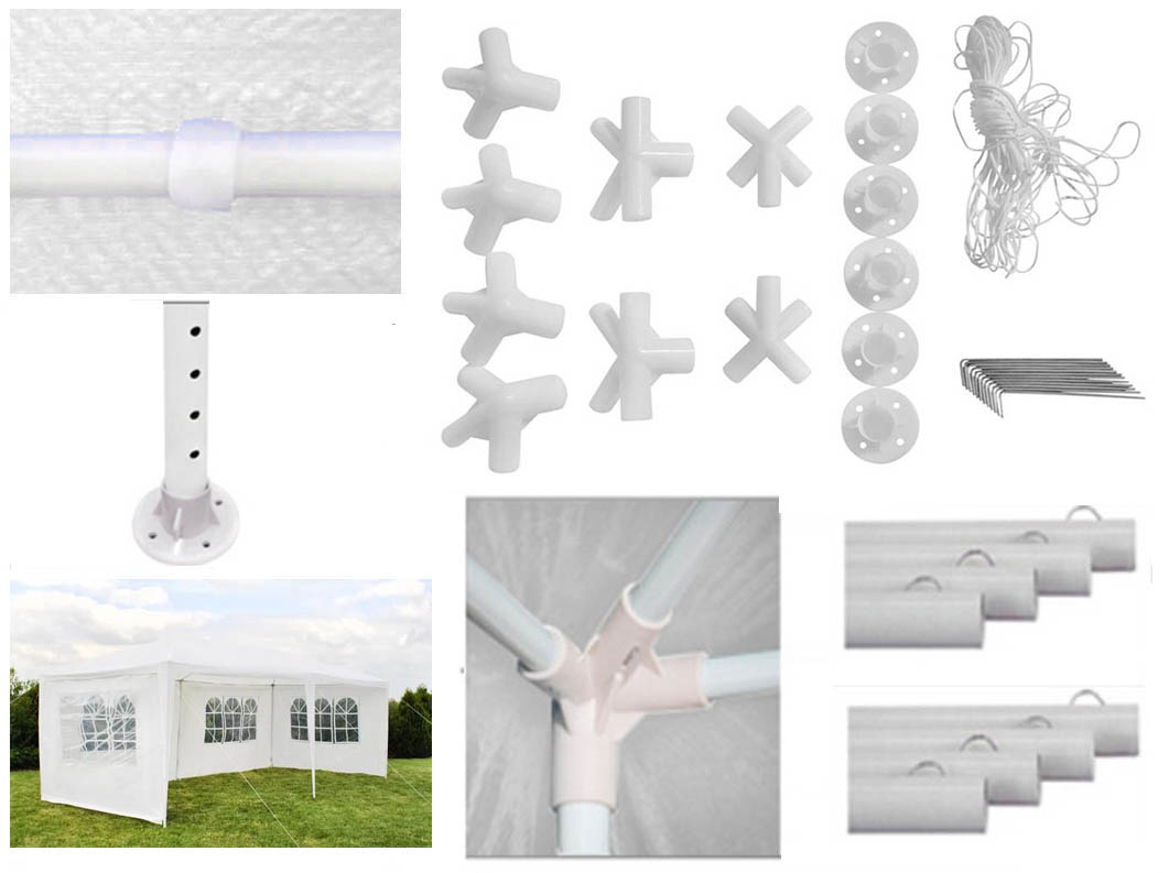 Zahradní altán 6mx3mx2,45m/6 stěn s okny - nový ,nepoužitý - 3