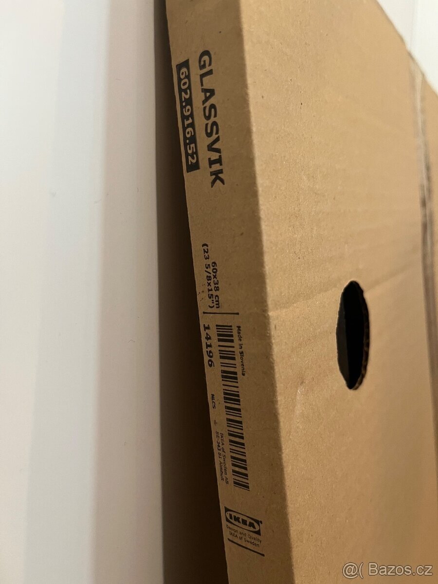 Ikea Glassvik černá dvířka 60x38cm - 3