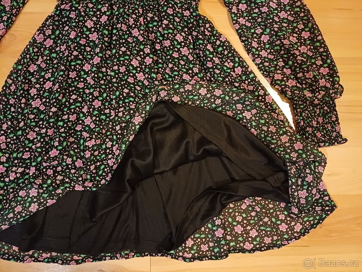Květované šaty, vel.38, nové - 3