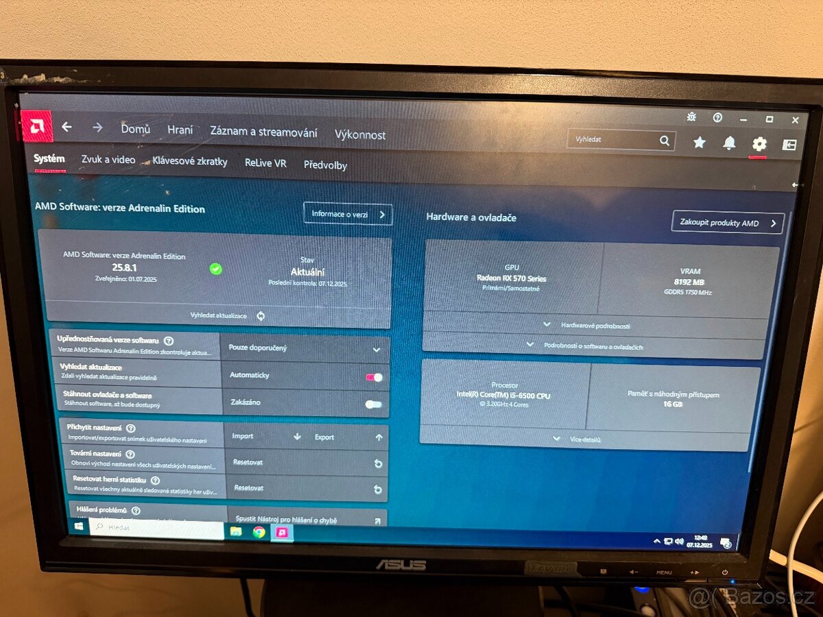 Herní PC 4. i5-6500 16GB DDR4 SSD 256G RX570 8GB - 3