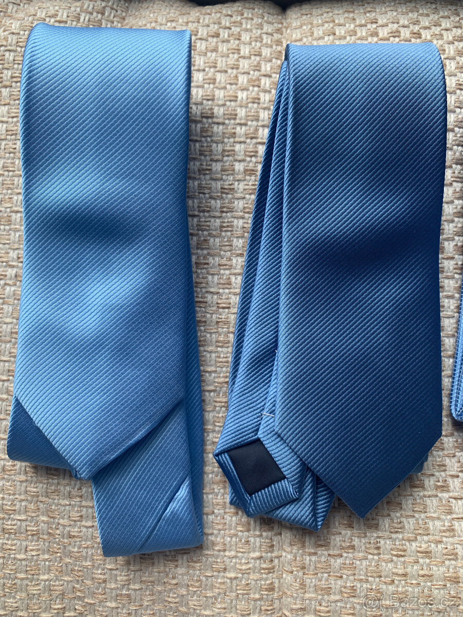 Kravata, nebeská barva - 3