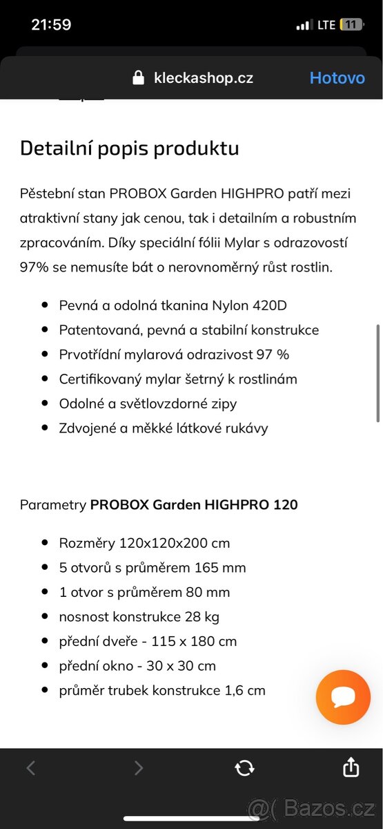 Nerozbalený stan na floristiku. - 3