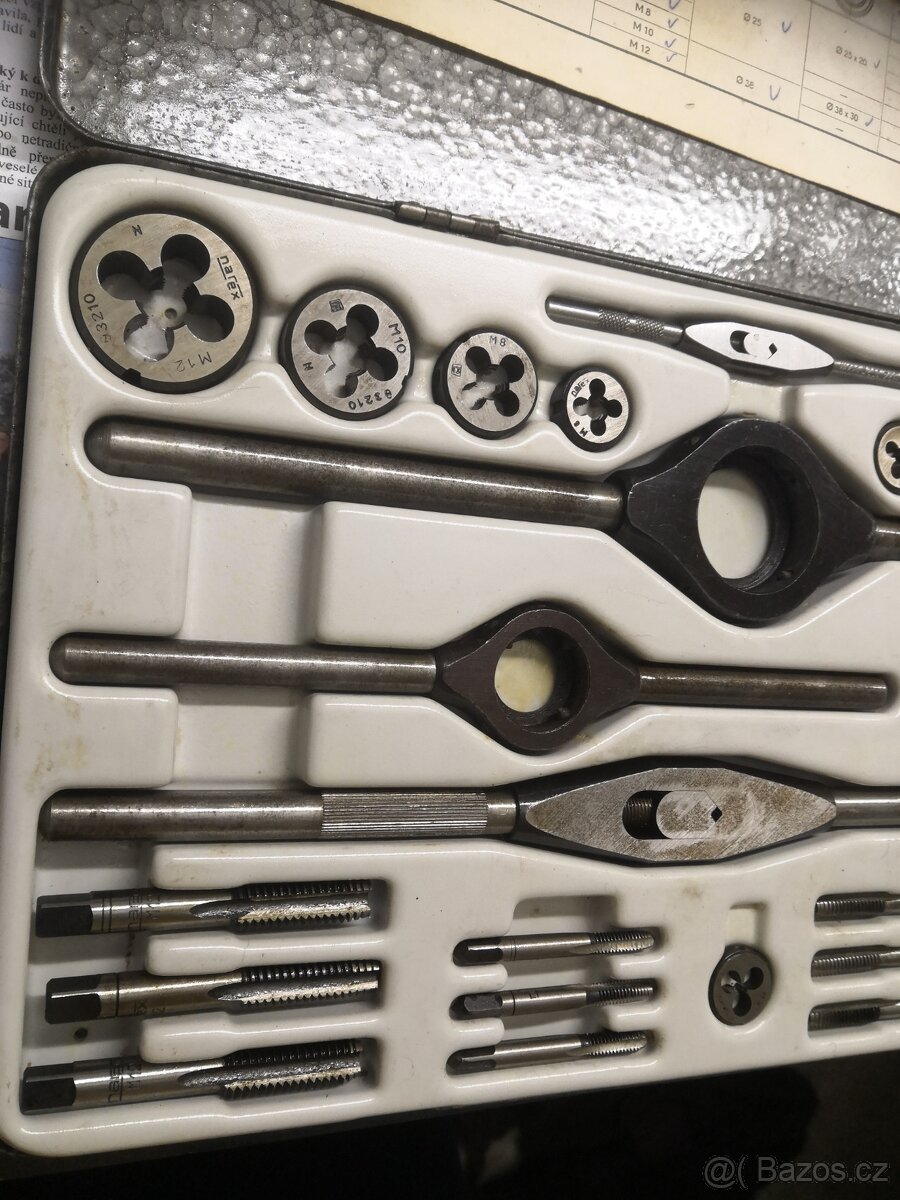 P:sada závitníků narex M1 čsr - 3