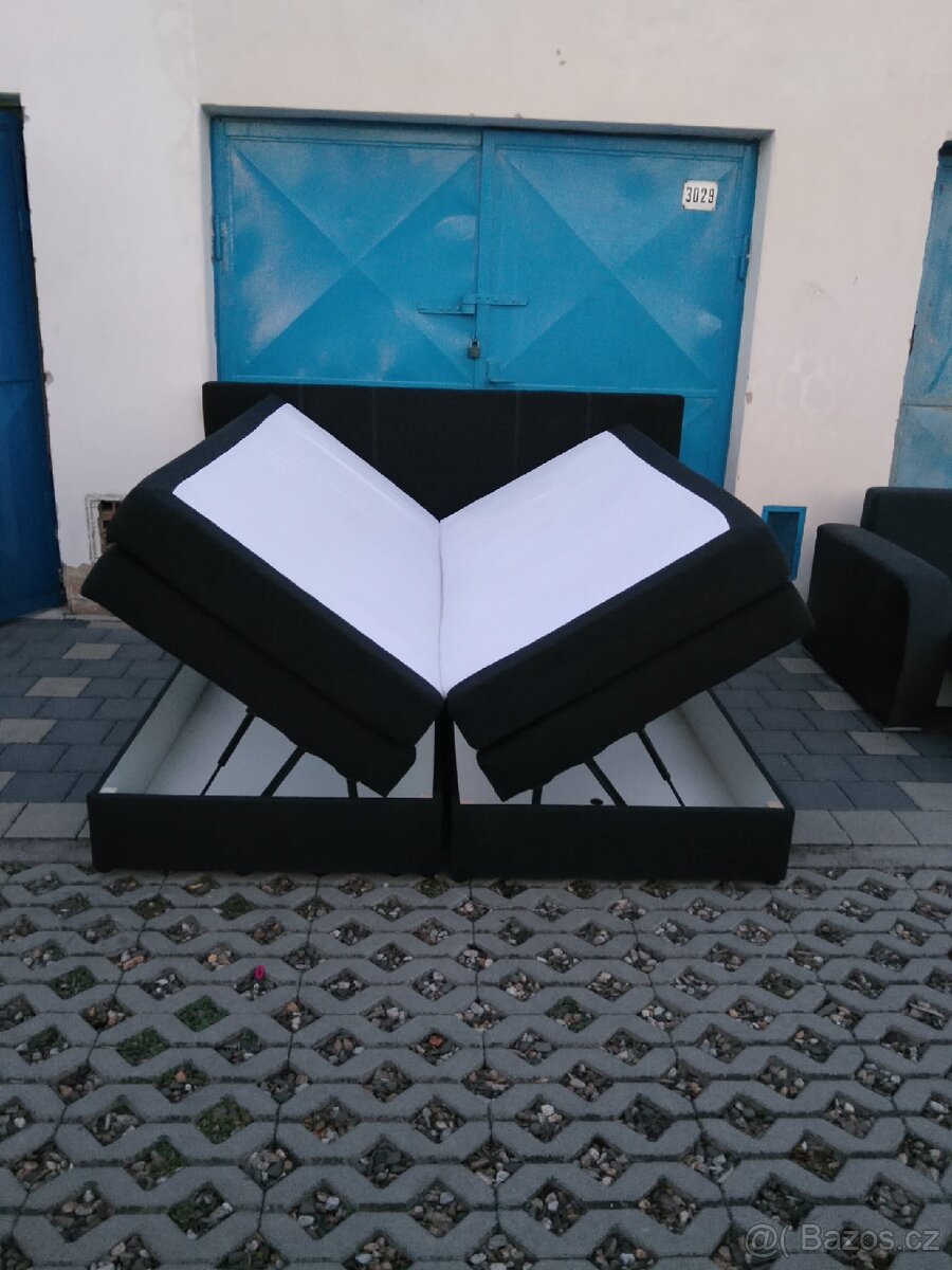 Prodám boxspring postel rozměry 180/200 - 3