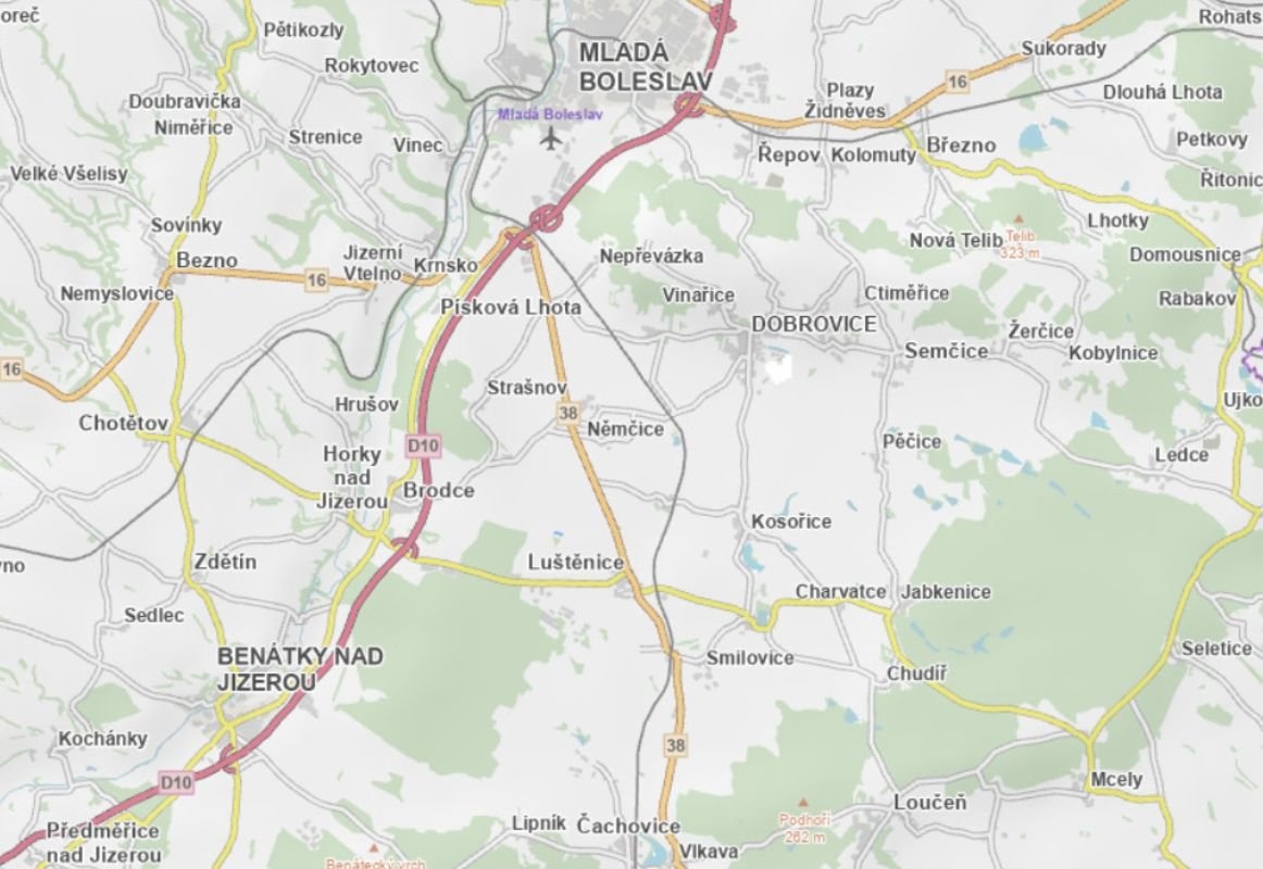 Prodej podílu 1/3 pole 2 849 m², Luštěnice - 3