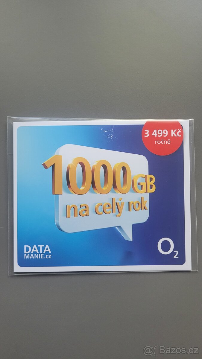 O2 Datamanie 1000GB na rok - nové - 3
