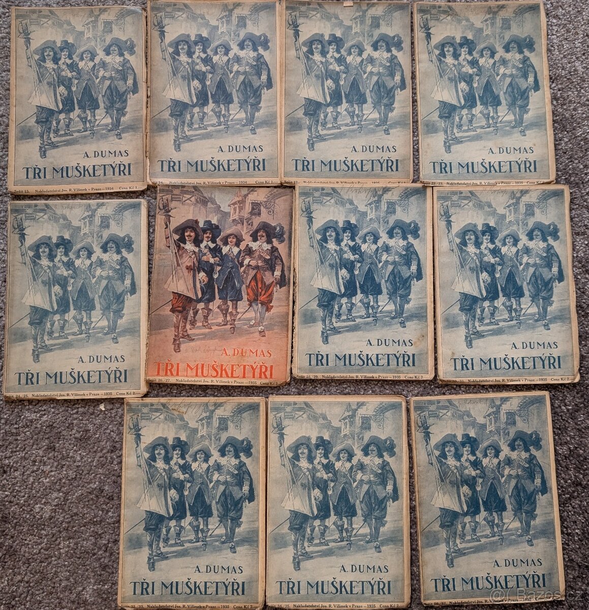 Tři Mušketýři 1934 -35 vyd. Vilímek Praha - 3