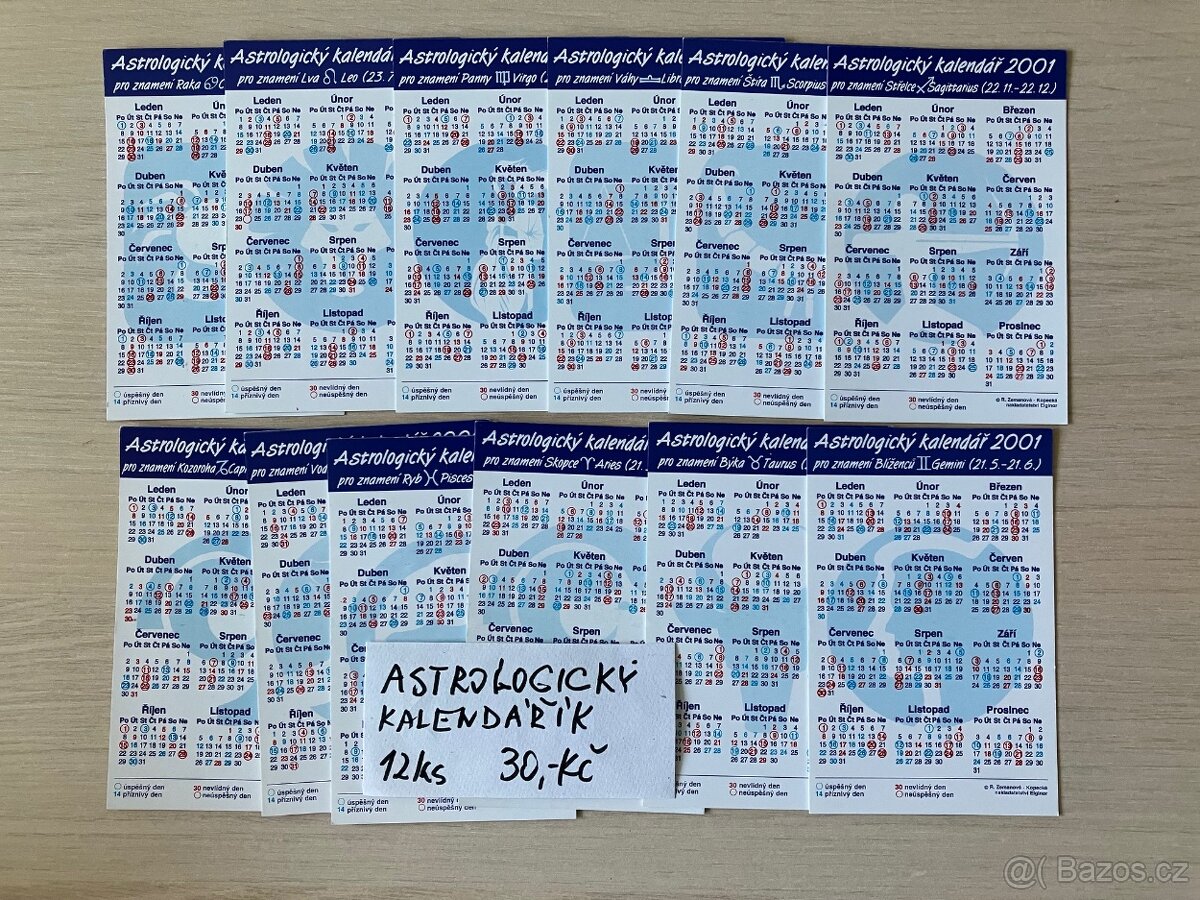 Kalendáříky 1.sada - 3