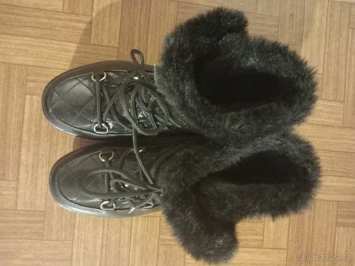 Dámské zimní boty/sněhule od CCC vel. 36 skoro nove - 3