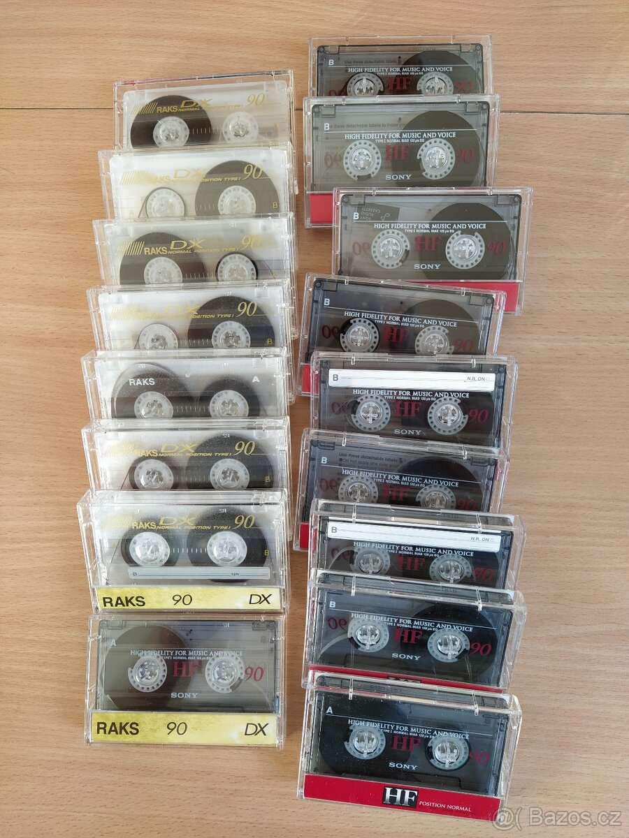 Audiokazeta SONY, BASF, RAKS - 3