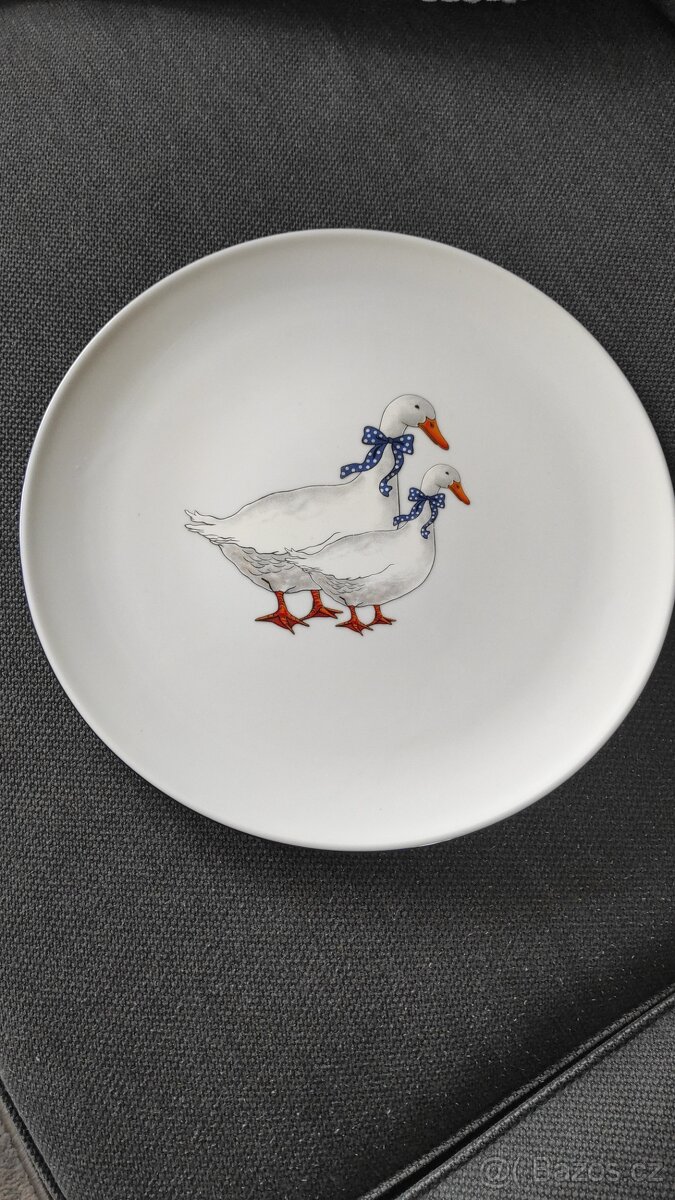 Velký talíř vzor husy - 3