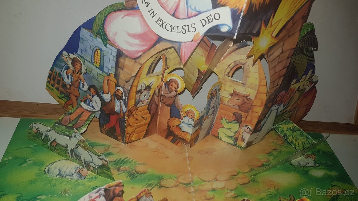 Velký staročeský rozkládací Betlém, délka cca 45 cm - 3