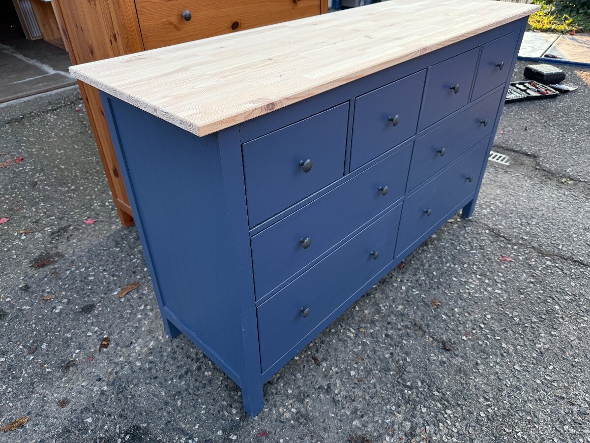 Komoda IKEA Hemnes s 8 zásuvkami - modra - 3