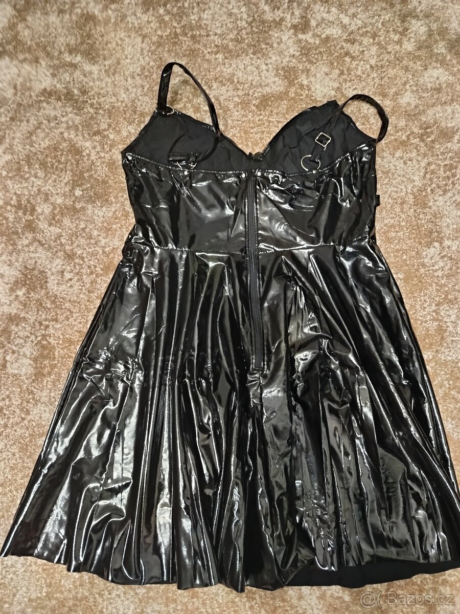 Latexové šaty vel XXXL nové - 3