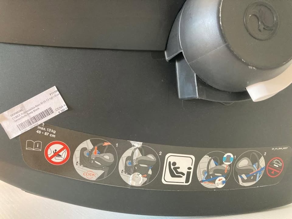 CYBEX - Aton M i-Size - Deep Black a SensorSafe Kit Infant - 3