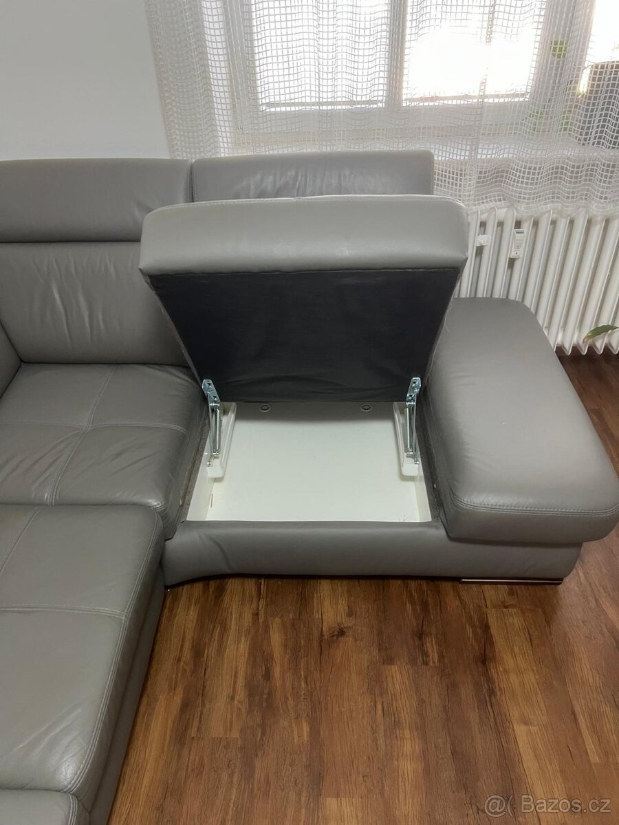 Rohova kožená sedačka TOP stav - 3