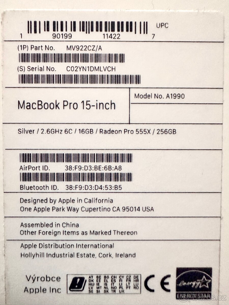 MacBook Pro 15” Retina/ i7/ 256GB/2018 - 3