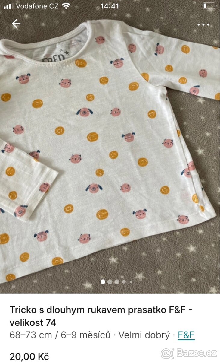 Hezke obleceni holka - velikost 74/80 - 3